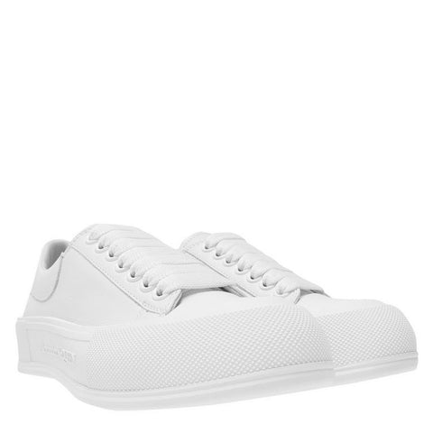 Alexander McQueen Leather Plimsole Sneakers