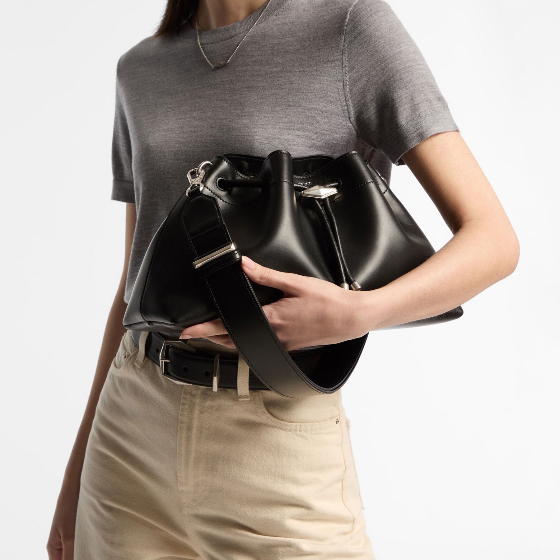 Cinch M Black Calf Leather Bag