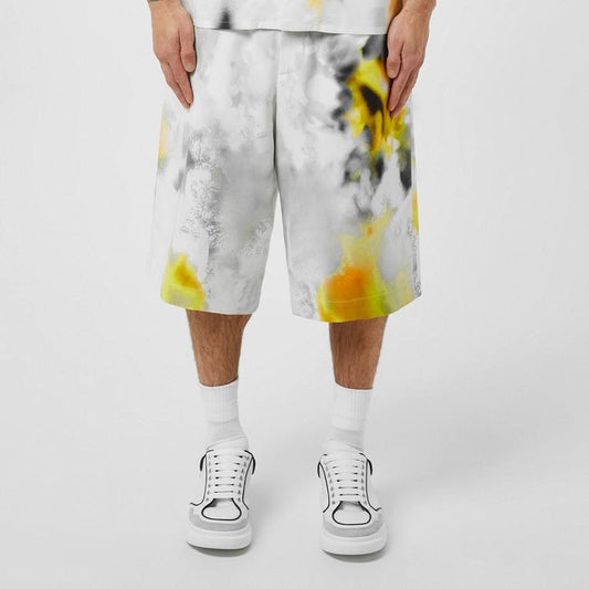 Obscured Flower Printed Shorts