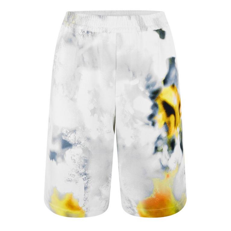 Obscured Flower Printed Shorts