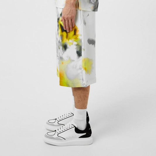 Obscured Flower Printed Shorts
