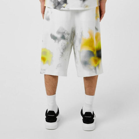 Obscured Flower Printed Shorts