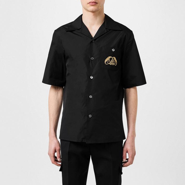 Alexander McQueen Seal Logo Bowling Shirt