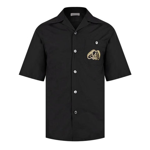 Alexander McQueen Seal Logo Bowling Shirt
