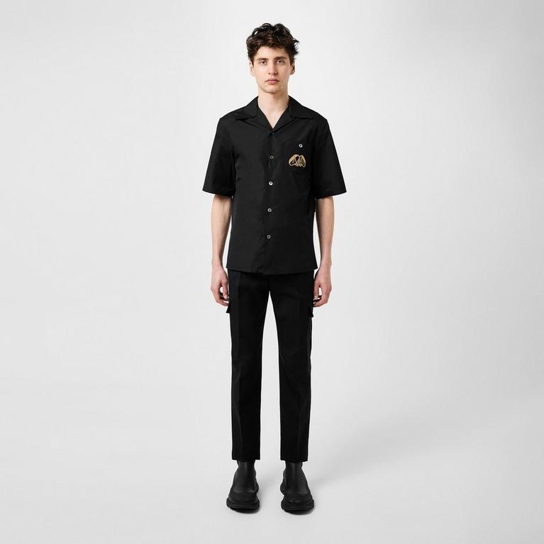 Alexander McQueen Seal Logo Bowling Shirt