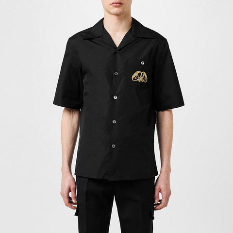 Alexander McQueen Seal Logo Bowling Shirt