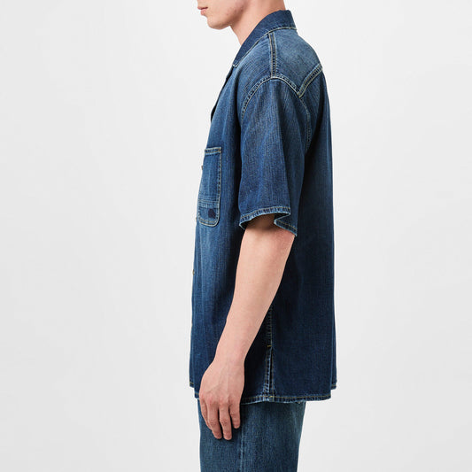Alexander McQueen Denim Bowling Shirt