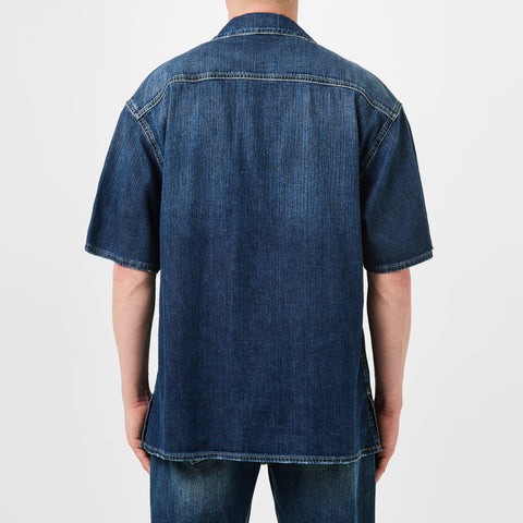 Alexander McQueen Denim Bowling Shirt