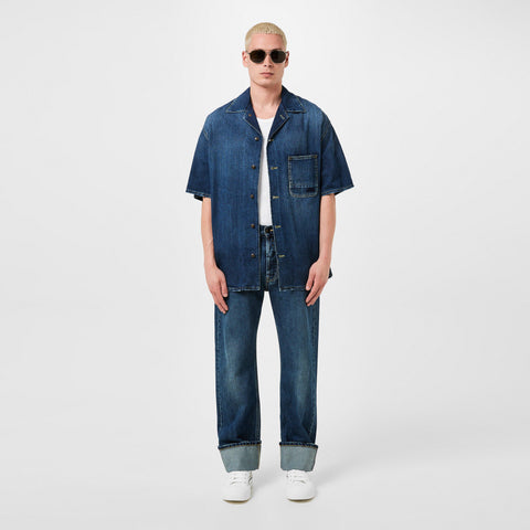 Alexander McQueen Denim Bowling Shirt