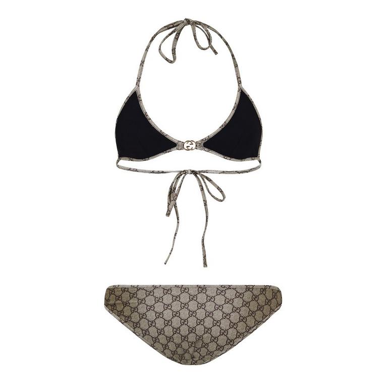 Women's Logo Nylon GG Triangle Bikini Set