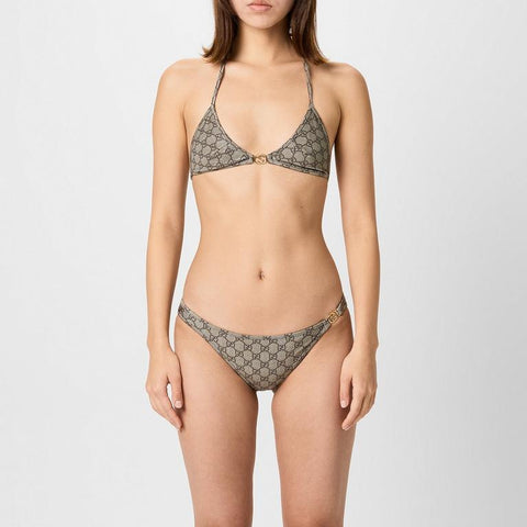 Women's Logo Nylon GG Triangle Bikini Set