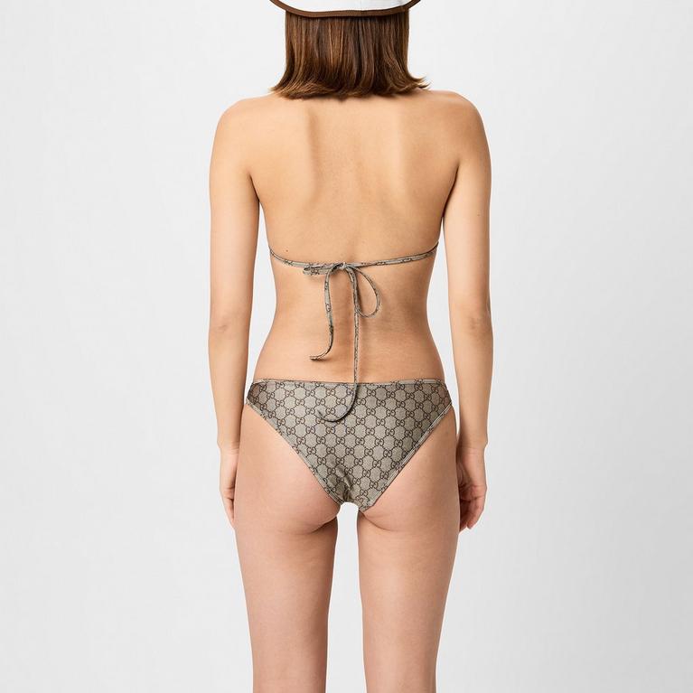 Women's Logo Nylon GG Triangle Bikini Set