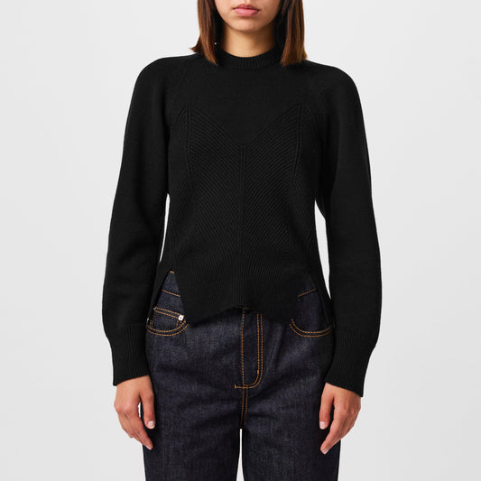 Cashmere-Blend Knit Sweater