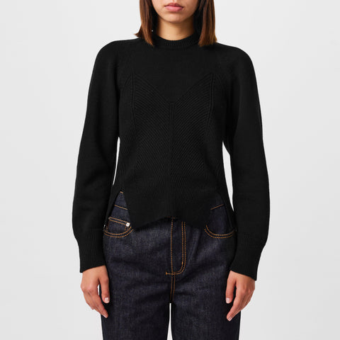 Cashmere-Blend Knit Sweater