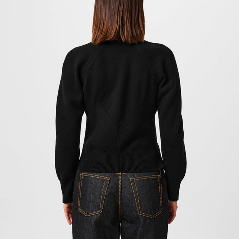 Cashmere-Blend Knit Sweater