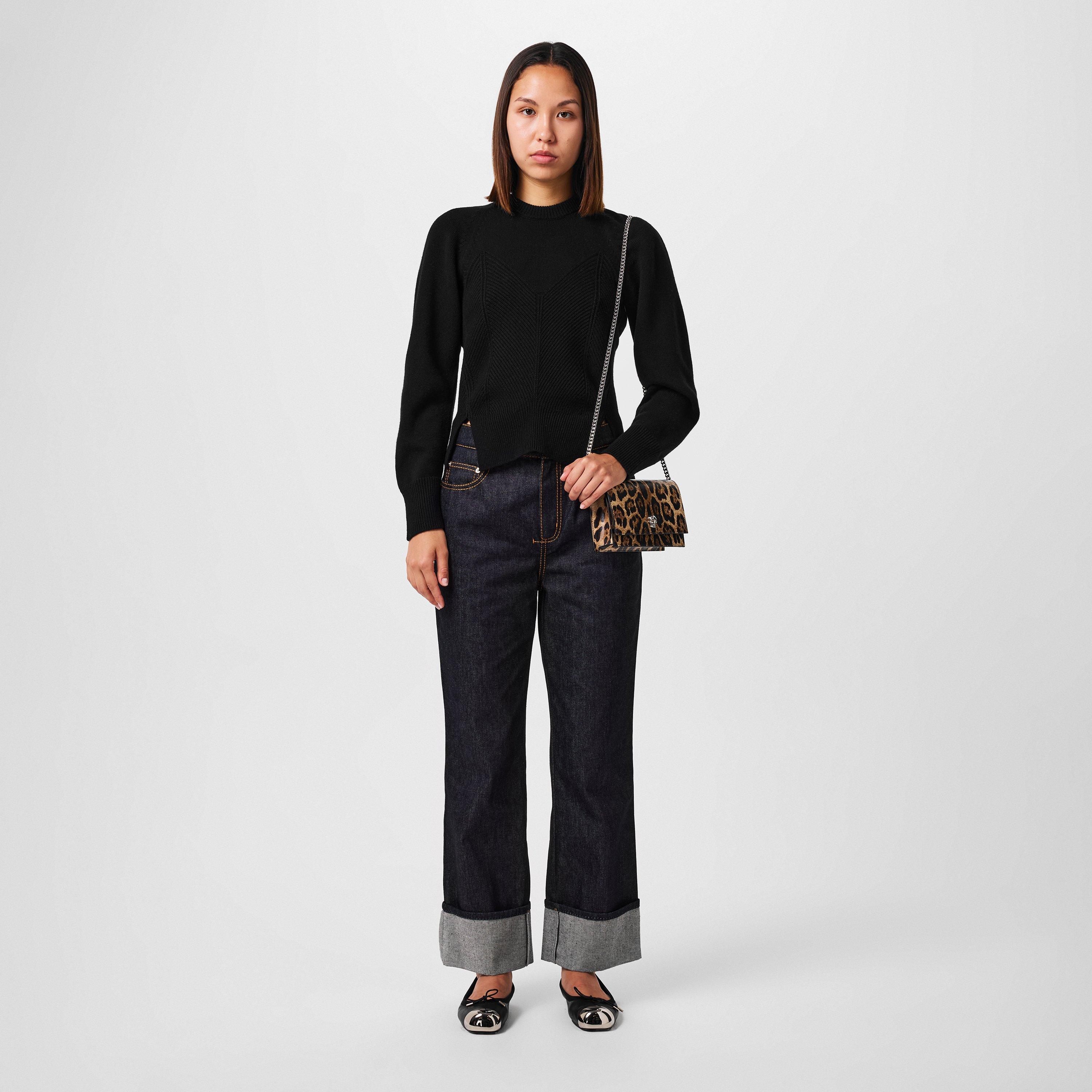 Cashmere-Blend Knit Sweater