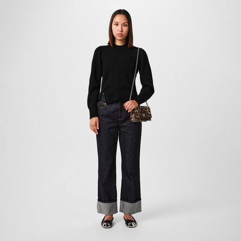 Cashmere-Blend Knit Sweater