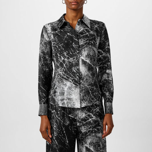 Smashed Screen Silk Shirt