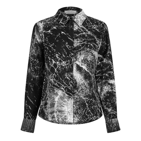 Smashed Screen Silk Shirt