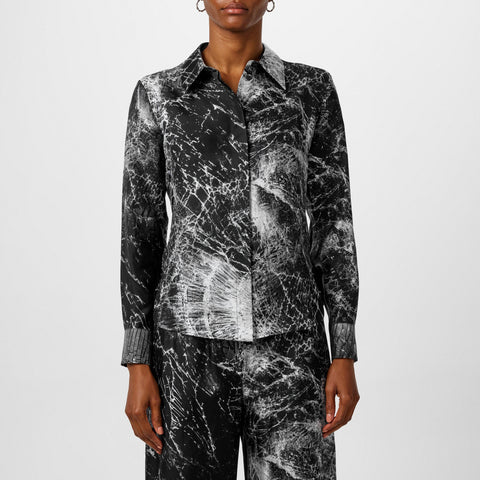 Smashed Screen Silk Shirt