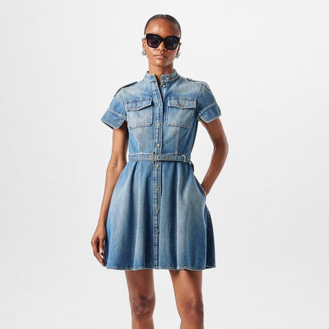 Alexander McQueen Denim Shirt Dress