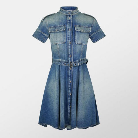 Alexander McQueen Denim Shirt Dress
