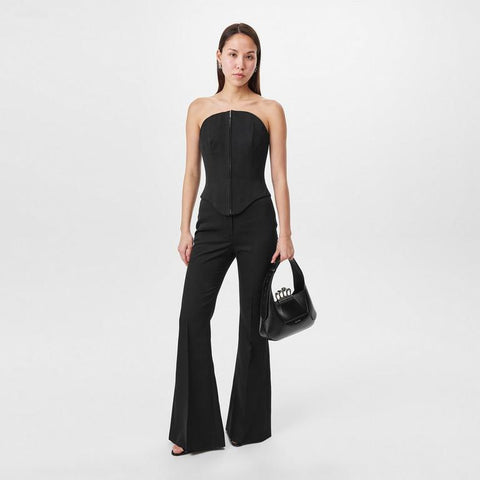 Fold Over Waist Tailored Trousers