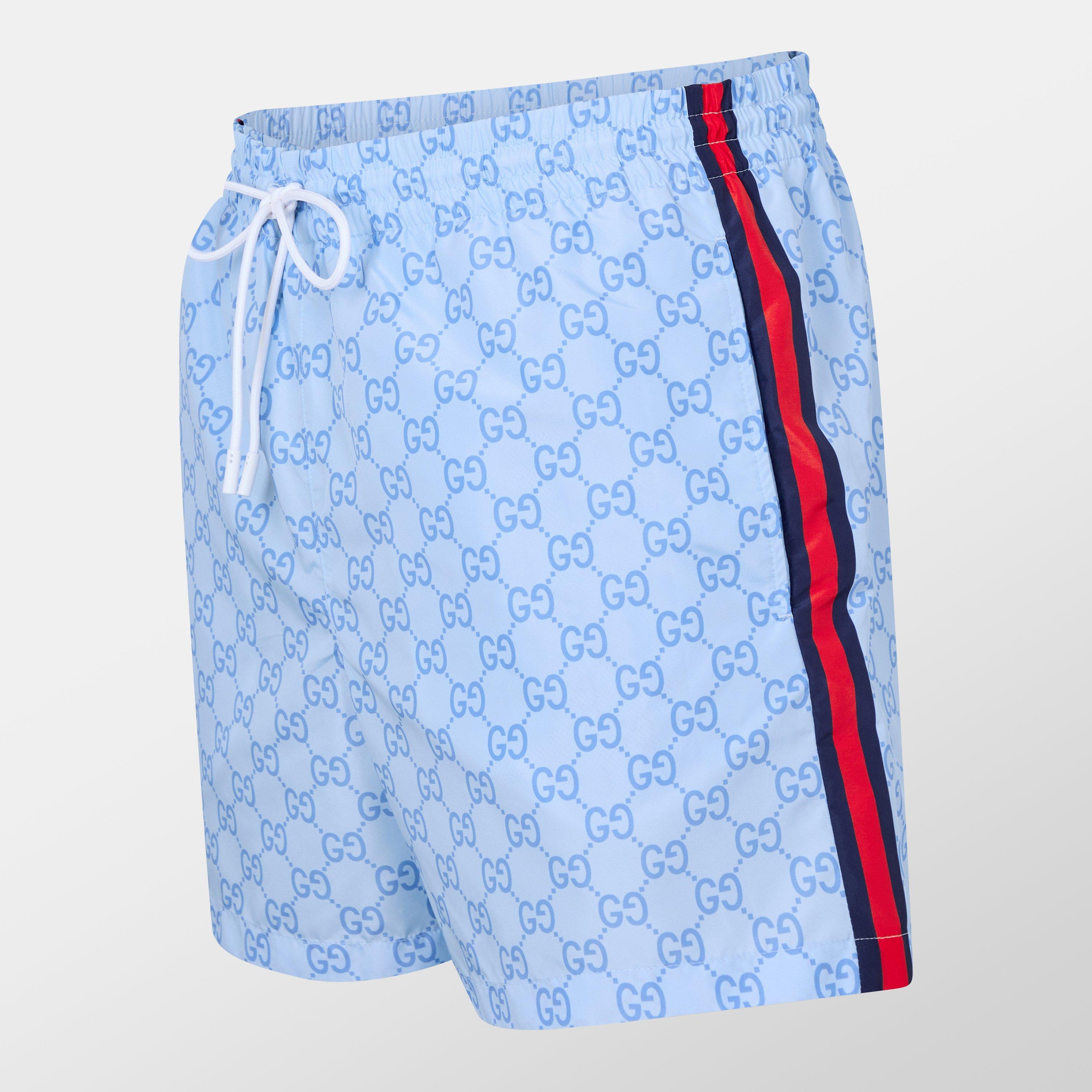 GG Supreme Web Stripe Swim Shorts