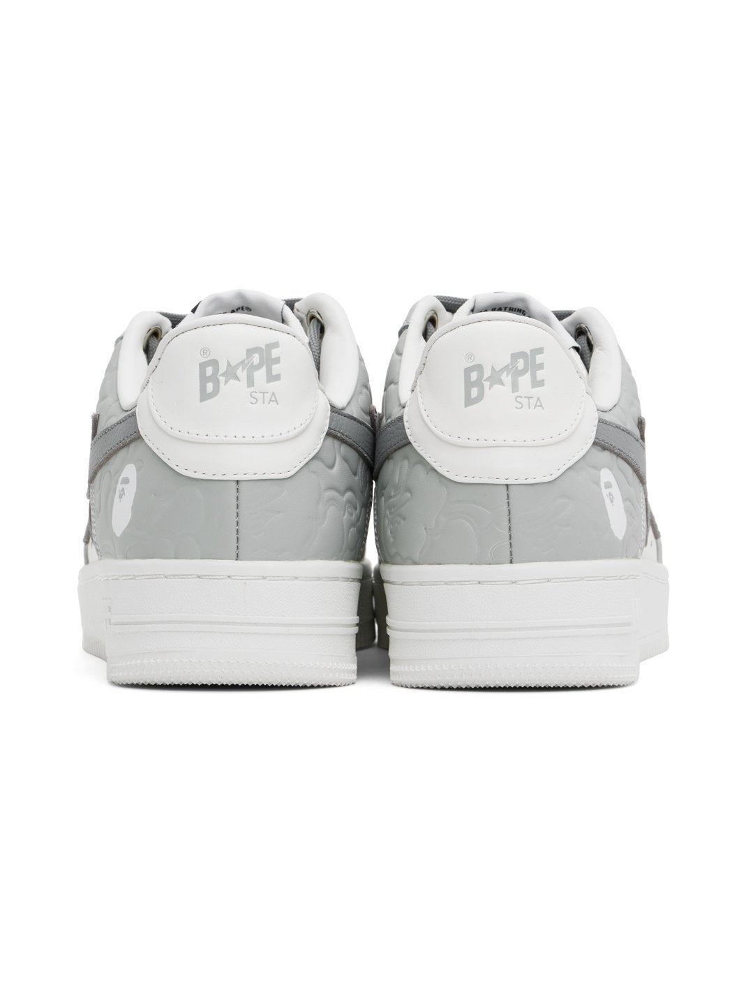 Gray & White STA #4 Sneakers