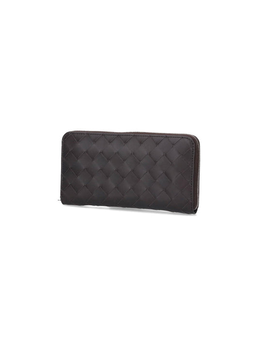 'Intrecciato' zip wallet