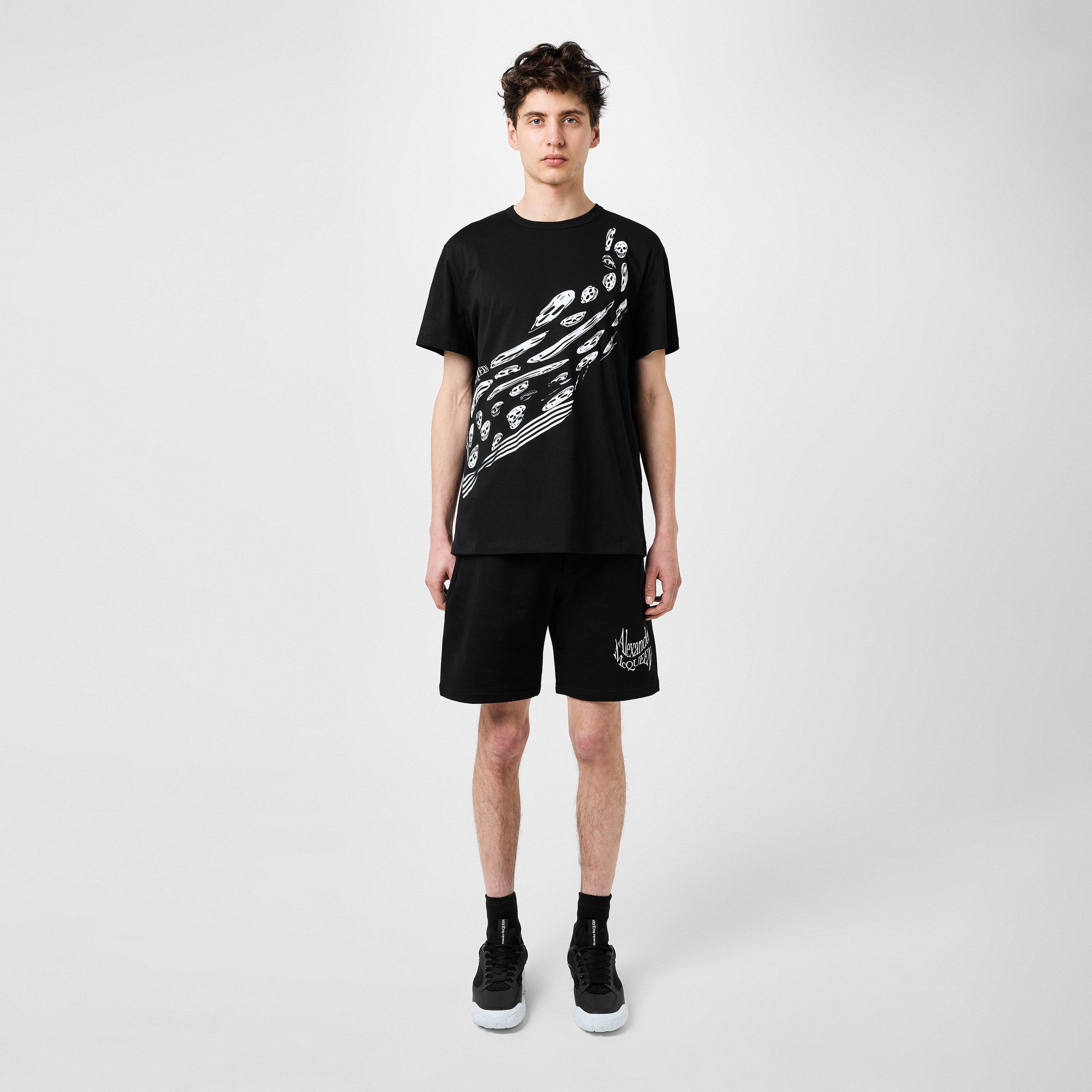 Alexander McQueen Embroidered Logo Shorts