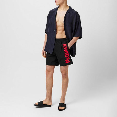 Alexander McQueen Graffiti Swim Shorts