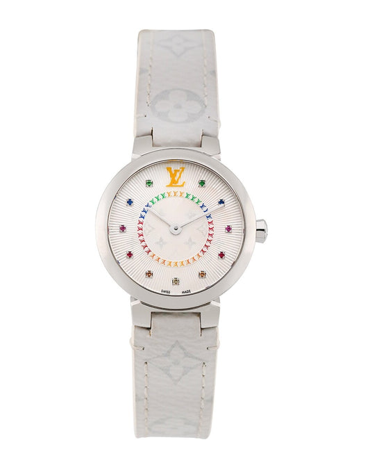 Louis Vuitton Women's Tambour Slim Watch, Circa 2000s (Authentic Pre-Loved)