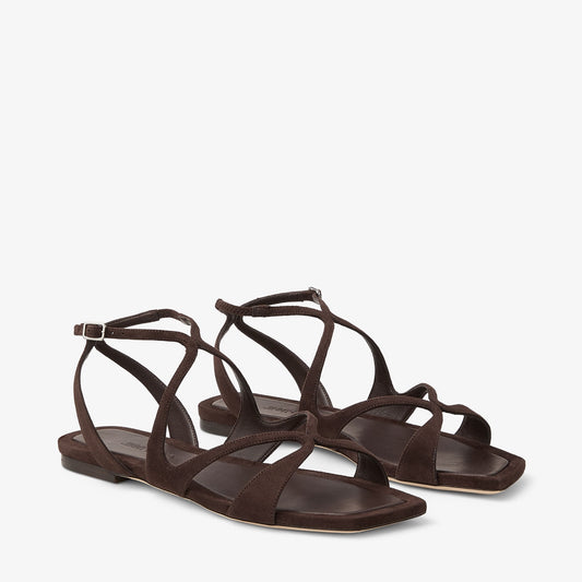 Ayla Flat Chocolate Suede Flats