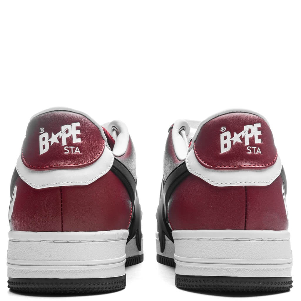WOMEN'S BAPE STA OS #2 - BURGUNDY/BLACK