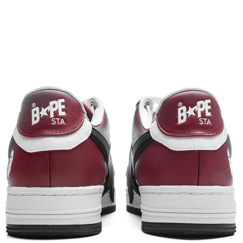 WOMEN'S BAPE STA OS #2 - BURGUNDY/BLACK