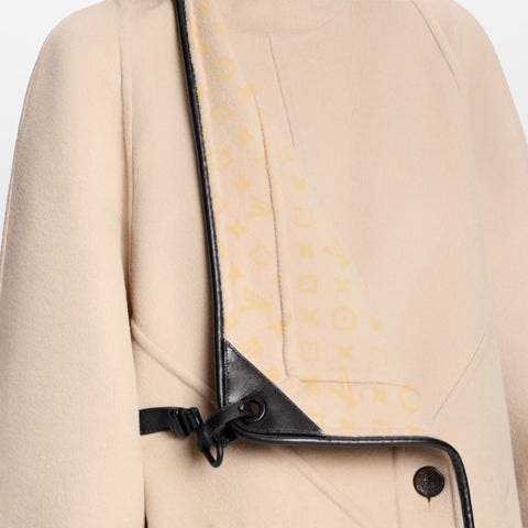 Double Face Long Clip Front Coat