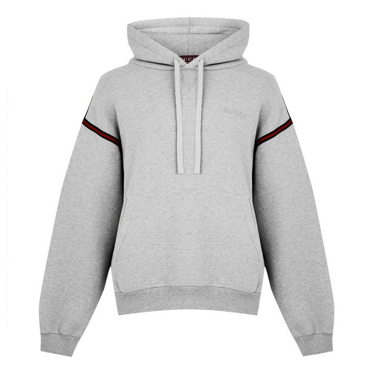 Embroidered Web Logo Hoodie