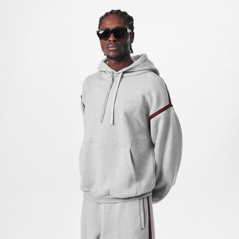 Embroidered Web Logo Hoodie