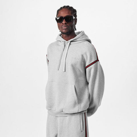 Embroidered Web Logo Hoodie