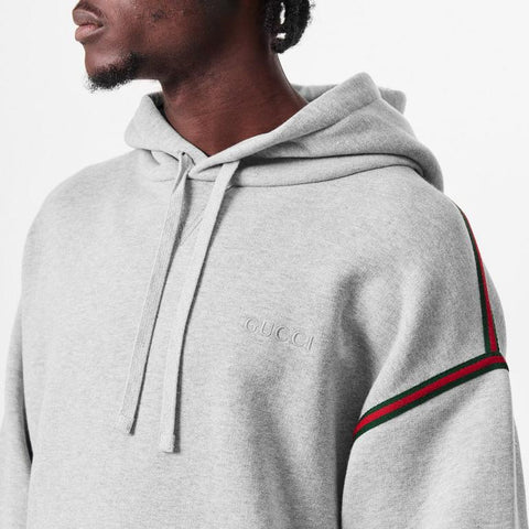 Embroidered Web Logo Hoodie