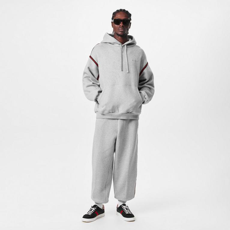 Embroidered Web Logo Hoodie
