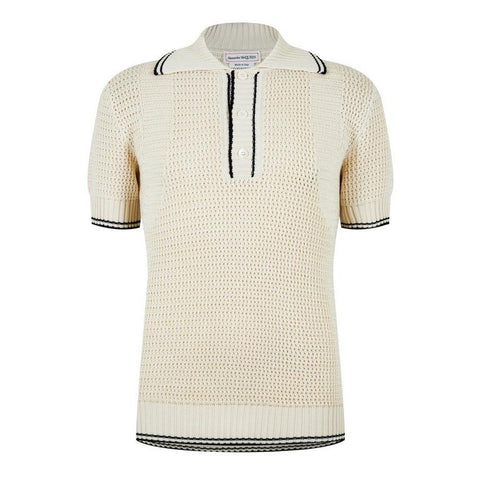Open Knit Polo Shirt