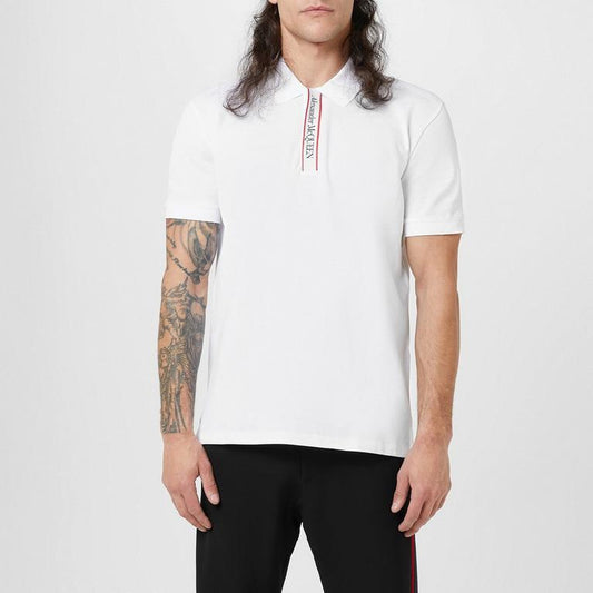 Men's Plain Cotton Tape Button Polo Shirt