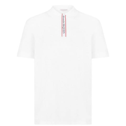 Men's Plain Cotton Tape Button Polo Shirt
