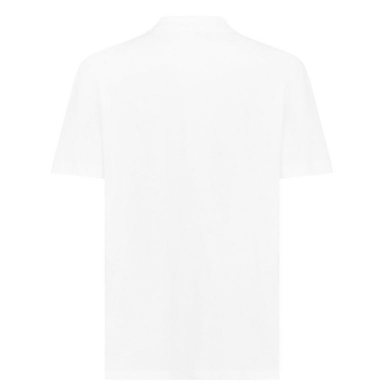 Men's Plain Cotton Tape Button Polo Shirt