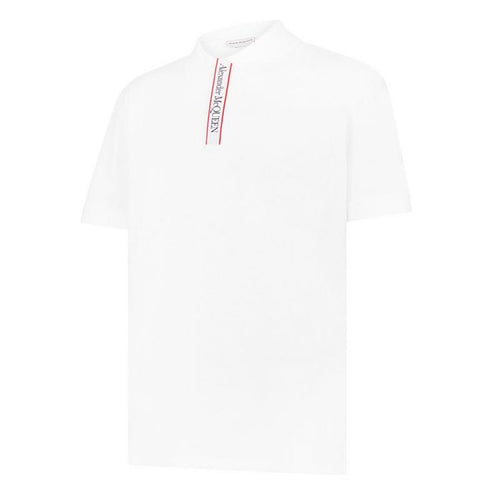 Men's Plain Cotton Tape Button Polo Shirt