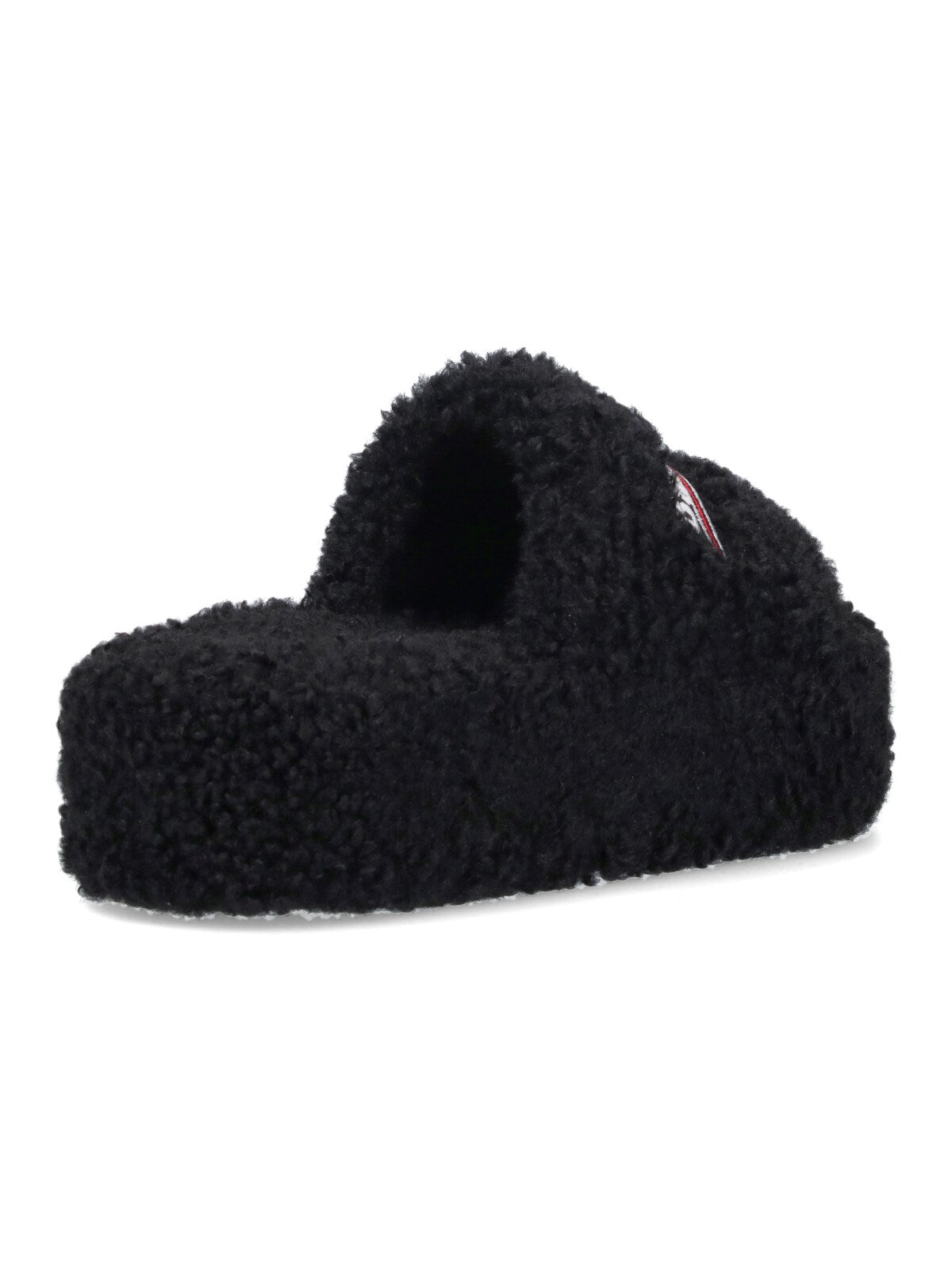 "Furry" slide sandals