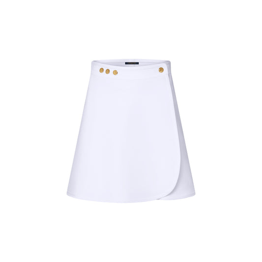 Technical Jersey Mini Wrap Skirt - 1