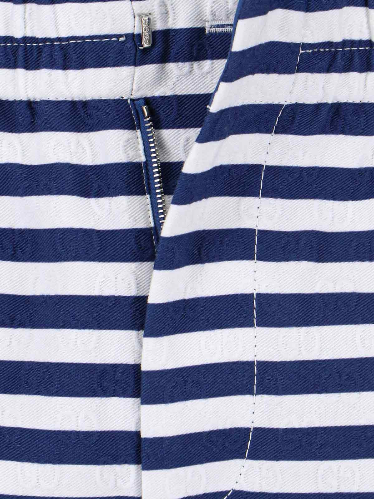 'GG' Striped Shorts